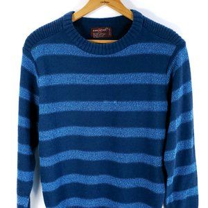 Vintage Kingsport Long Sleeve Pullover Sweater Men's Large Blue Stripes